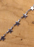 Jasseron schakelketting 50 cm - sterren zilver