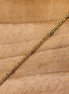 Jasseron schakelketting 50 cm - met rondelle kralen goud