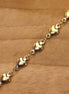 Jasseron Gliederkette 50cm - Herzen gold