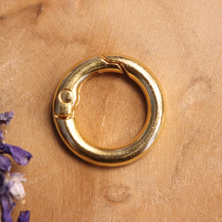 Sleutelhanger DQ GOUD rond