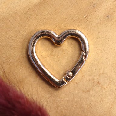 Sleutelhanger hart - goud