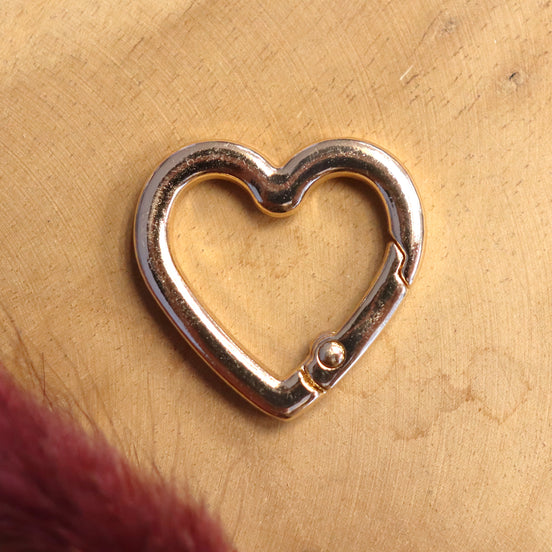 Sleutelhanger hart - goud