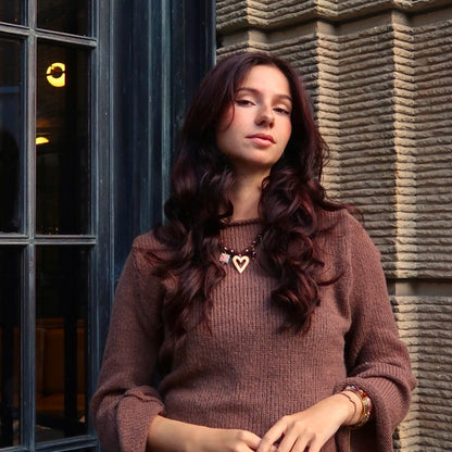 Bandana-Kette - goldfarben gepunktet