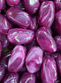 Nugget acryl kraal - aubergine