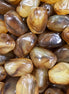 Nugget acryl kraal - transparant bruin