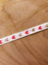 Ribbon hearts red gold