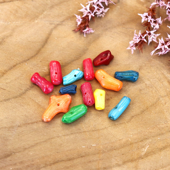 Oceaan bamboe kralen 30 stuks - multicolor