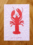 Kaart - you are my lobster