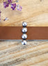Schuiver 10 mm DQ zilver met 4 bolletjes