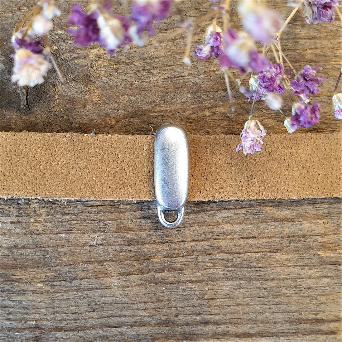 Slider 10 mm DQ silver with eye