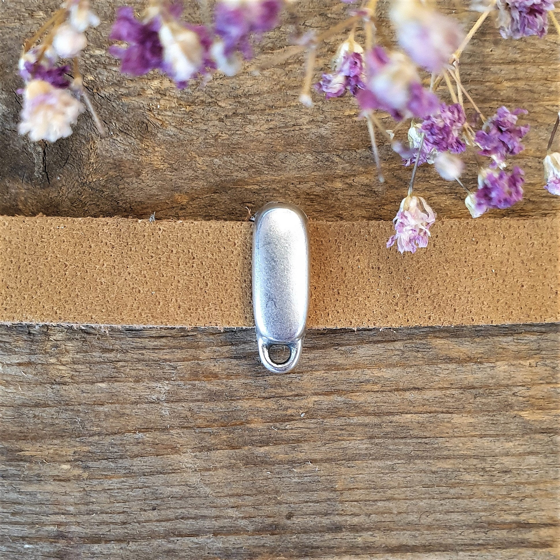 Slider 10 mm DQ silver with eye