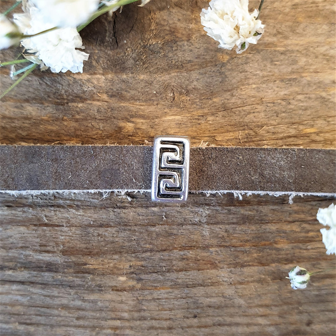 Slider 5mm DQ silber gezähnt