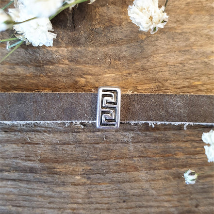 Slider 5mm DQ silber gezähnt