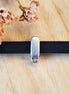 Schuiver 5 mm DQ zilver met oogje