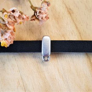 Schuiver 5 mm DQ zilver met oogje