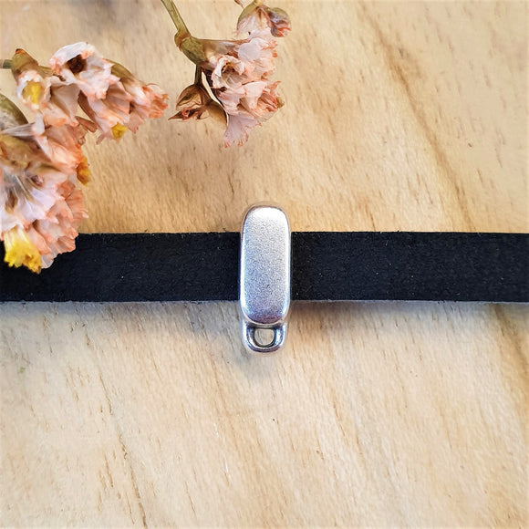 Schuiver 5 mm DQ zilver met oogje