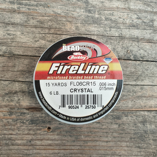 Fireline 6LB (0,15mm) 15 yards kleur Crystal