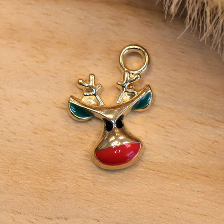 Enamel charm - Rudolf
