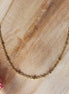 Stainless steel ketting goud - bolletjes