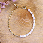 Miyuki bracelet with pearls