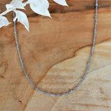 Stainless steel ketting zilver - bolletjes