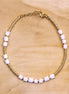 Miyuki bracelet gold with glass beads