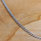 Stainless steel ketting zilver - schakel