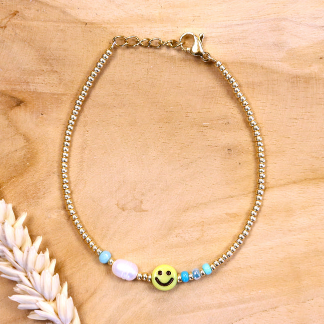 Miyuki bracelet with smiley