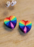 Polymer rainbow heart
