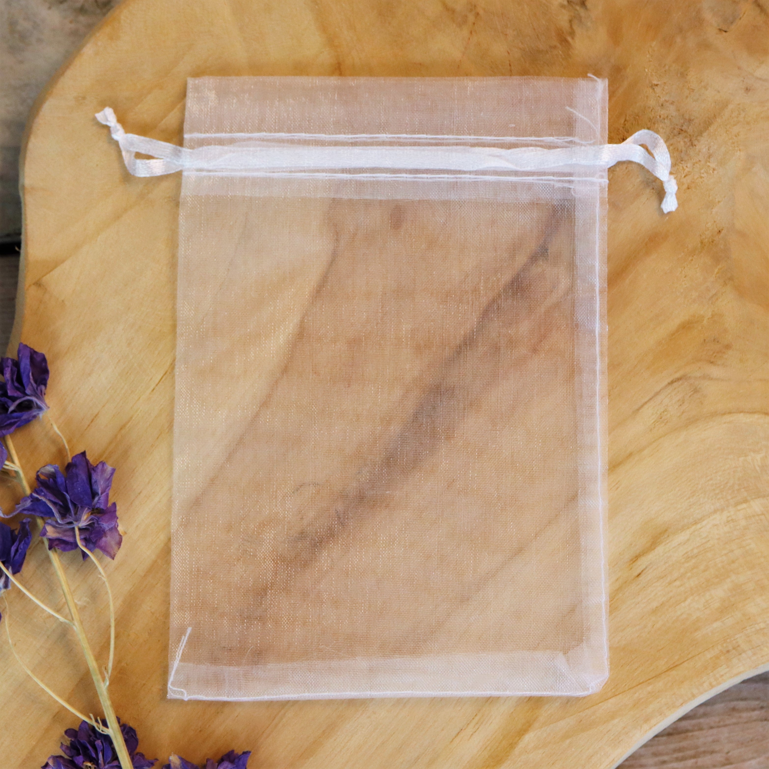 Organza bag white