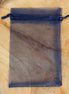 Organza zakje donkerblauw