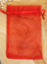 Organza zakje rood
