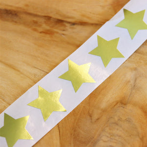 Sticker gouden ster - 5 stuks