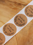 Sticker handmade with love - 5 stuks