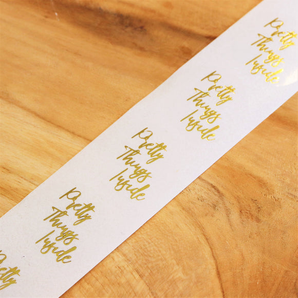 Sticker pretty things inside - 5 stuks
