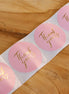 Sticker thank you - 5 stuks