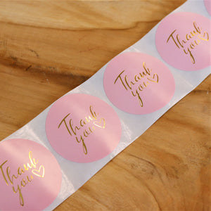 Sticker thank you - 5 stuks