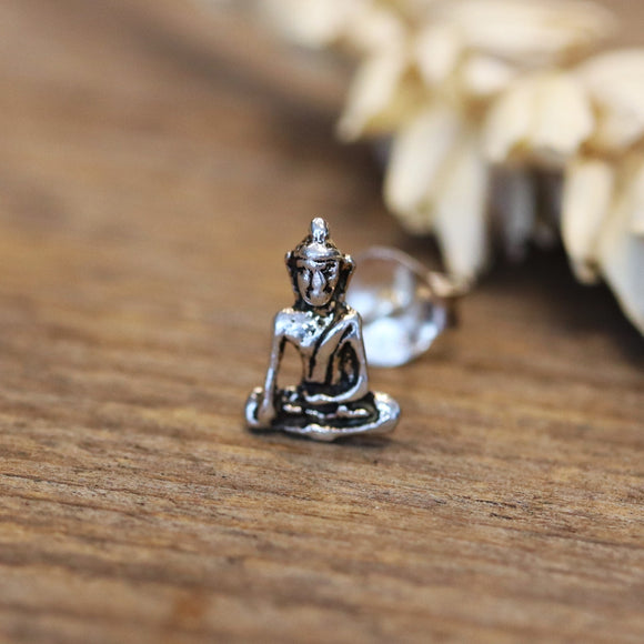 925 sterling zilveren oorsteker met boeddha
