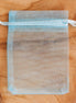Organza bag light blue small
