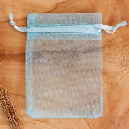 Organzabeutel hellblau klein