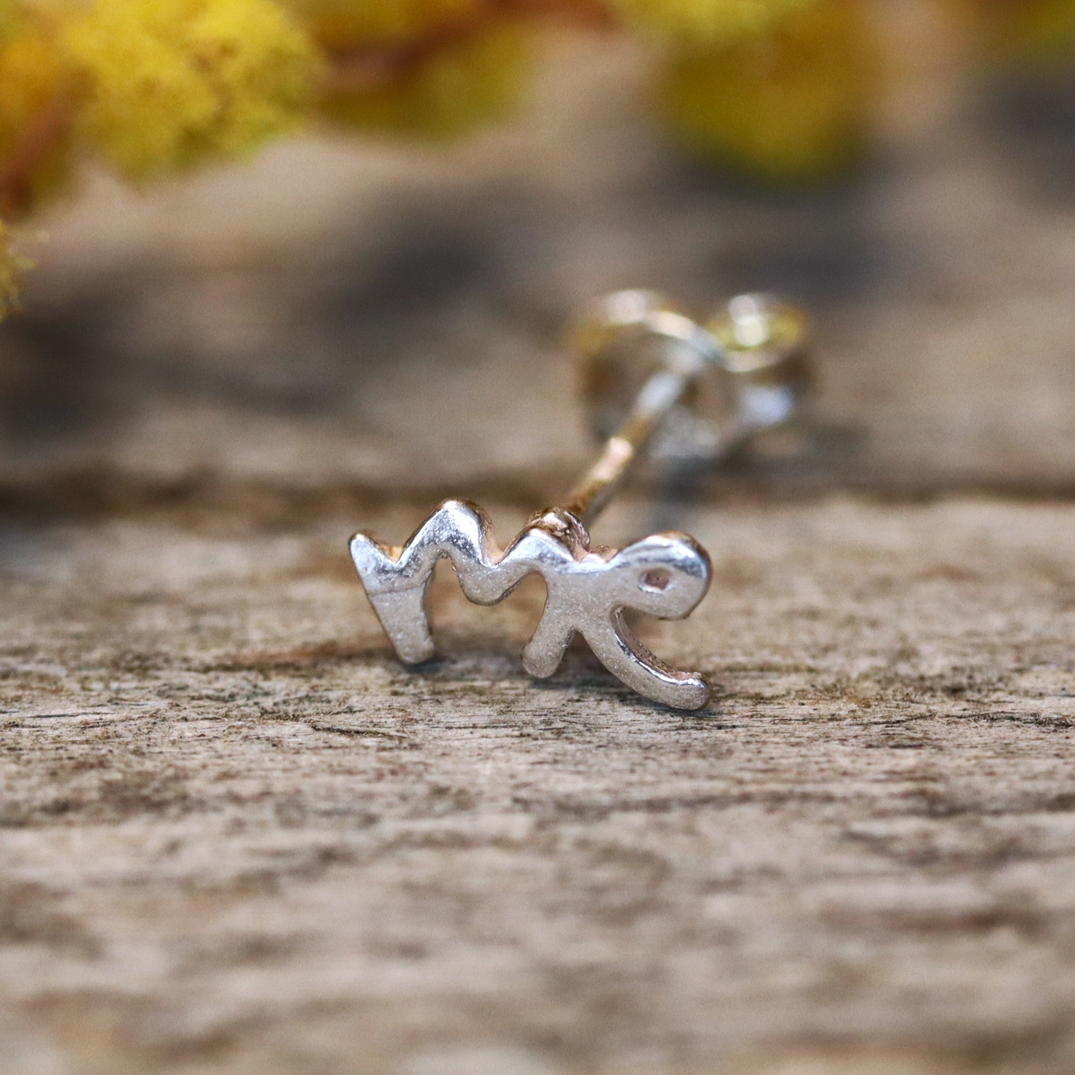 925 sterling zilveren oorsteker you and ME