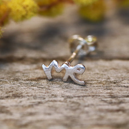 925 sterling zilveren oorsteker you and ME