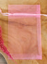 Organza zakje lichtroze groot