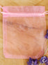 Organza zakje lichtroze klein