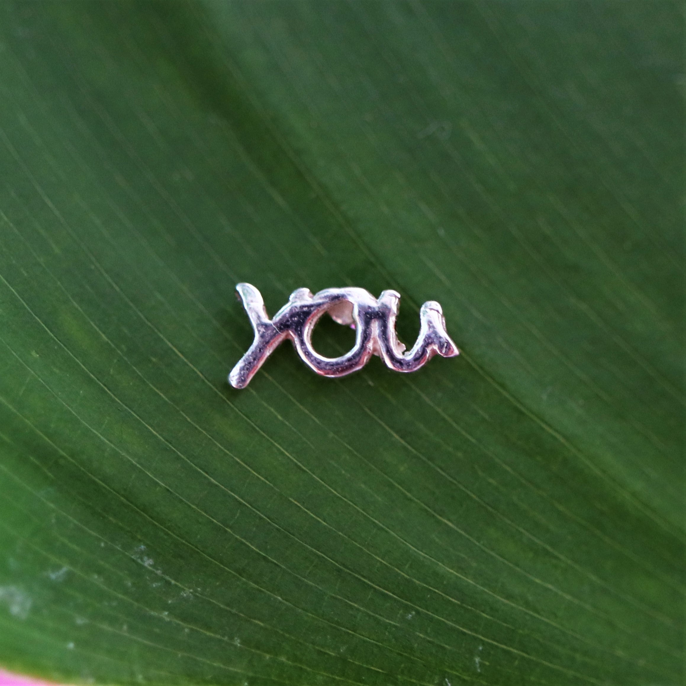 925 sterling zilveren oorsteker YOU and me