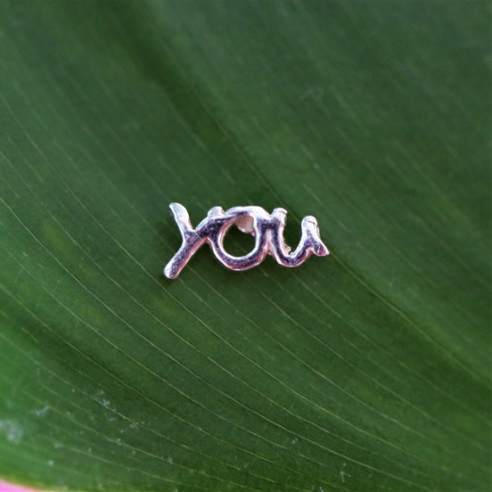 925 sterling zilveren oorsteker YOU and me