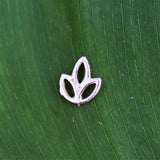 925 sterling zilveren oorsteker met lotus