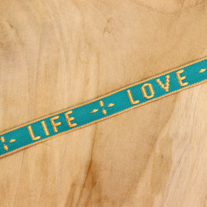 Lint love life turquoise-oranje