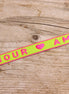 Ribbon amour green-pink