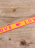 Ribbon love orange-pink